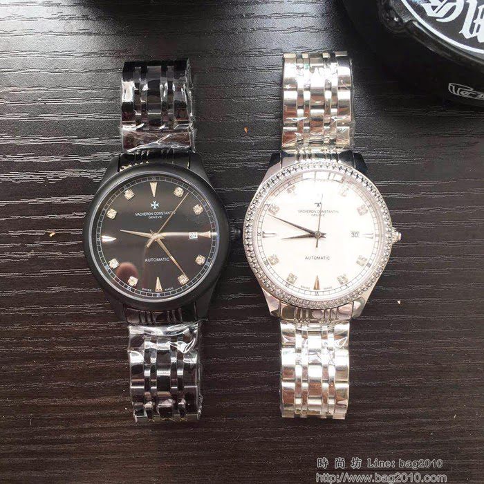 江詩丹頓 Vacheron Constantin 經典大三針 頂級316精鋼表殼錶帶 西鐵城全自動機械 男士腕表  wssb4938
